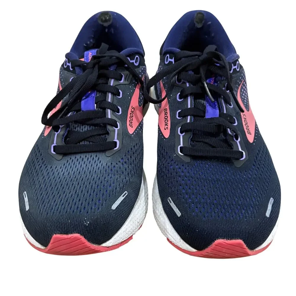 Brooks Adrenaline GTS 22 Black Coral Purple Women’s Athletic Sneakers 9 Wide
